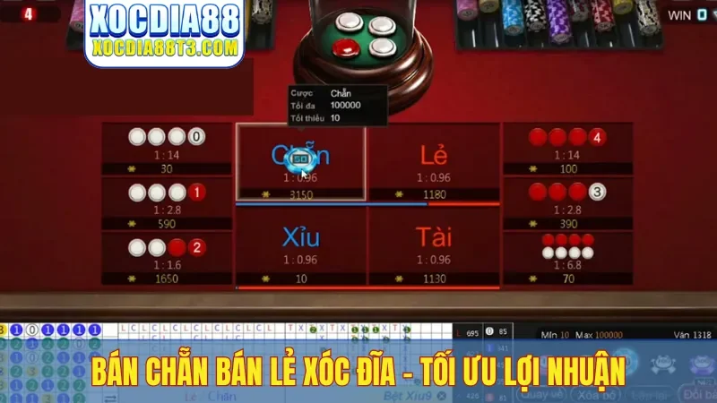 Bán chẵn bán lẻ xóc đĩa